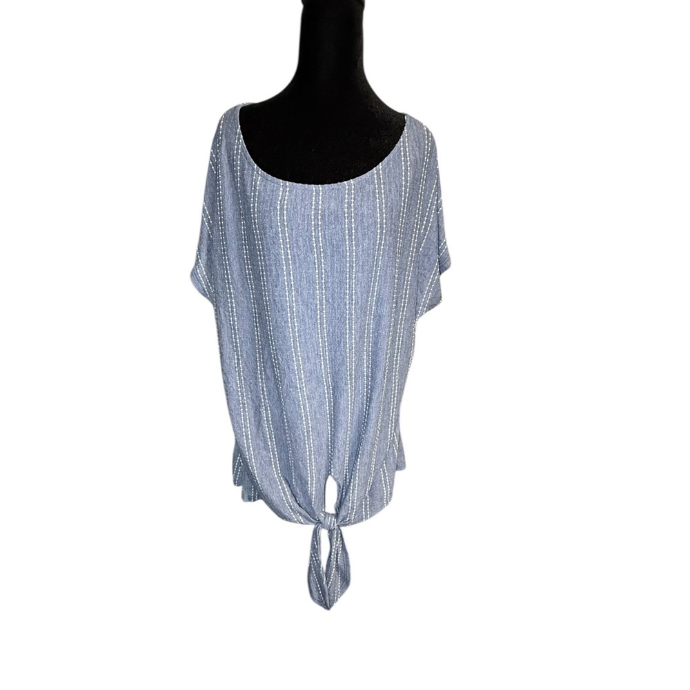 W5 Blue Striped Women's Top